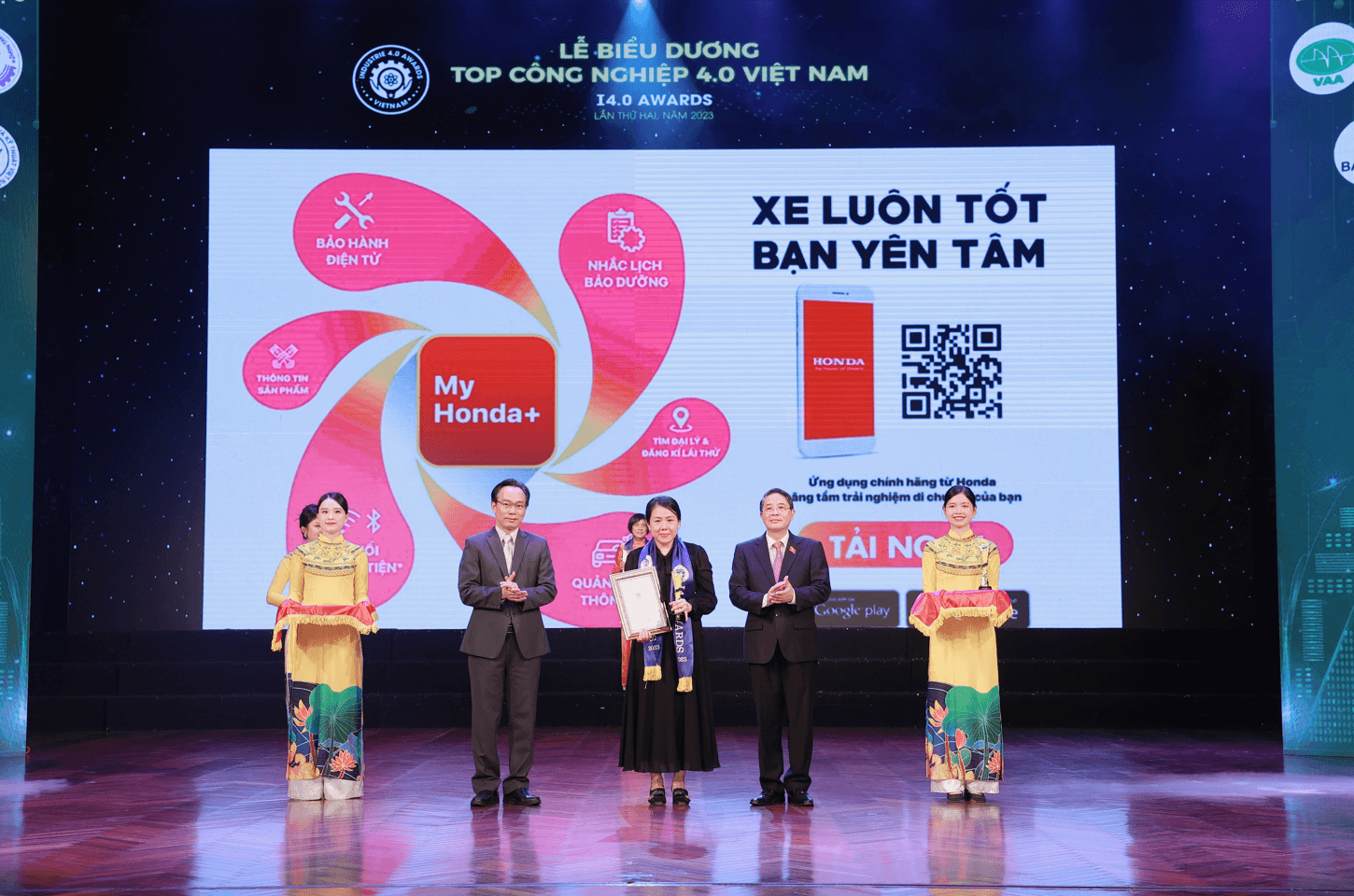 ​Honda Việt Nam vinh dự nhận giải thưởng TOP Công nghiệp 4.0 Việt Nam 